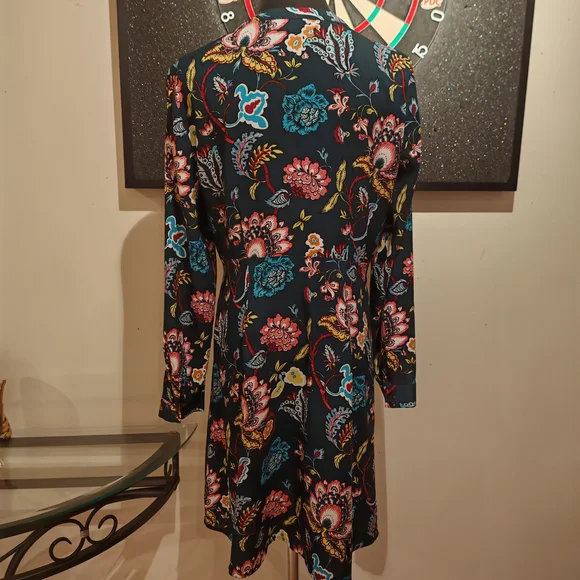 LOFT Floral Garden Shirt Flowy Dress - Picture 10 of 14